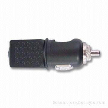 In-car Charger with 13.5 to 24V AC Input Voltage and Output Current of Up to 1A, CE/RoHS Approved
